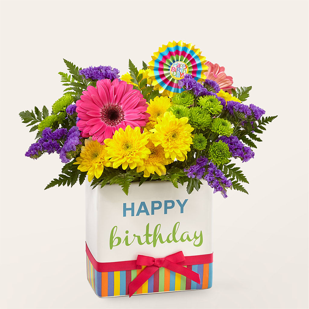 Birthday Brights Bouquet – Blossom Street Florist, Lauderhill FL