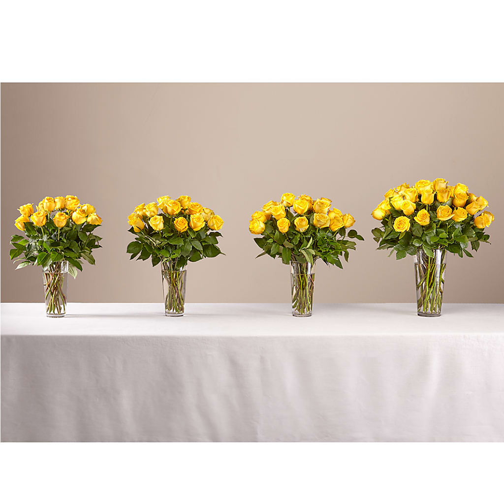 Long Stem Yellow Rose Bouquet – Blossom Street Florist, Lauderhill FL