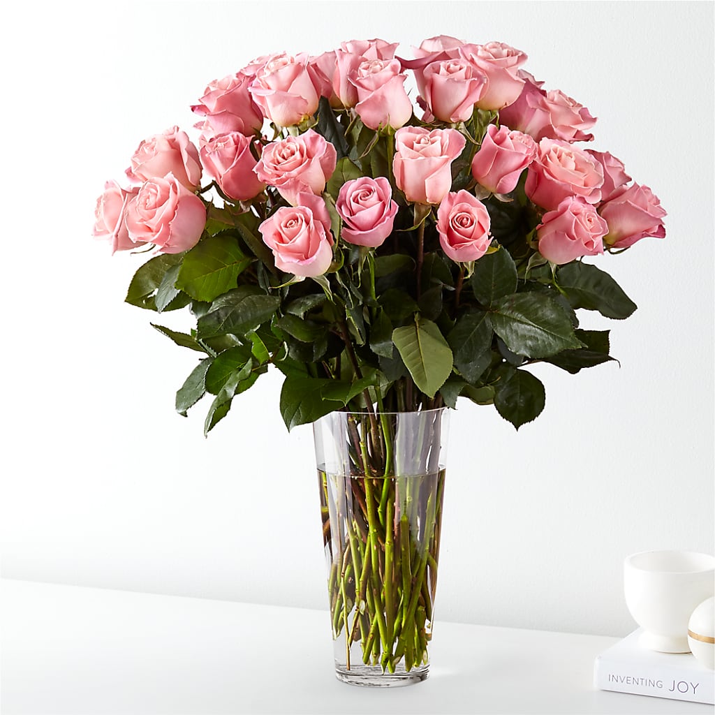 Long Stem Pink Rose Bouquet – Blossom Street Florist, Lauderhill FL