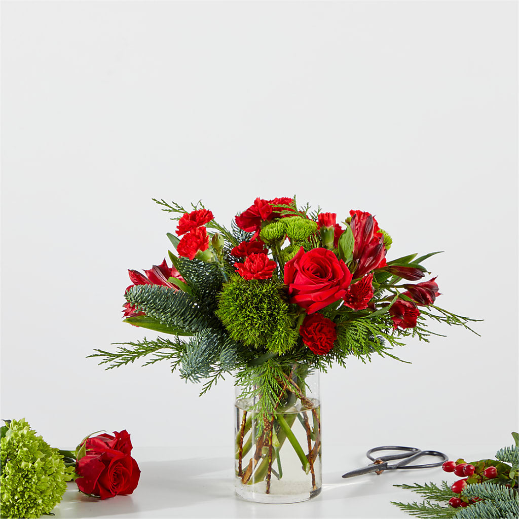 Merry Moment Bouquet – A Florist Original – Blossom Street Florist, Lauderhill FL