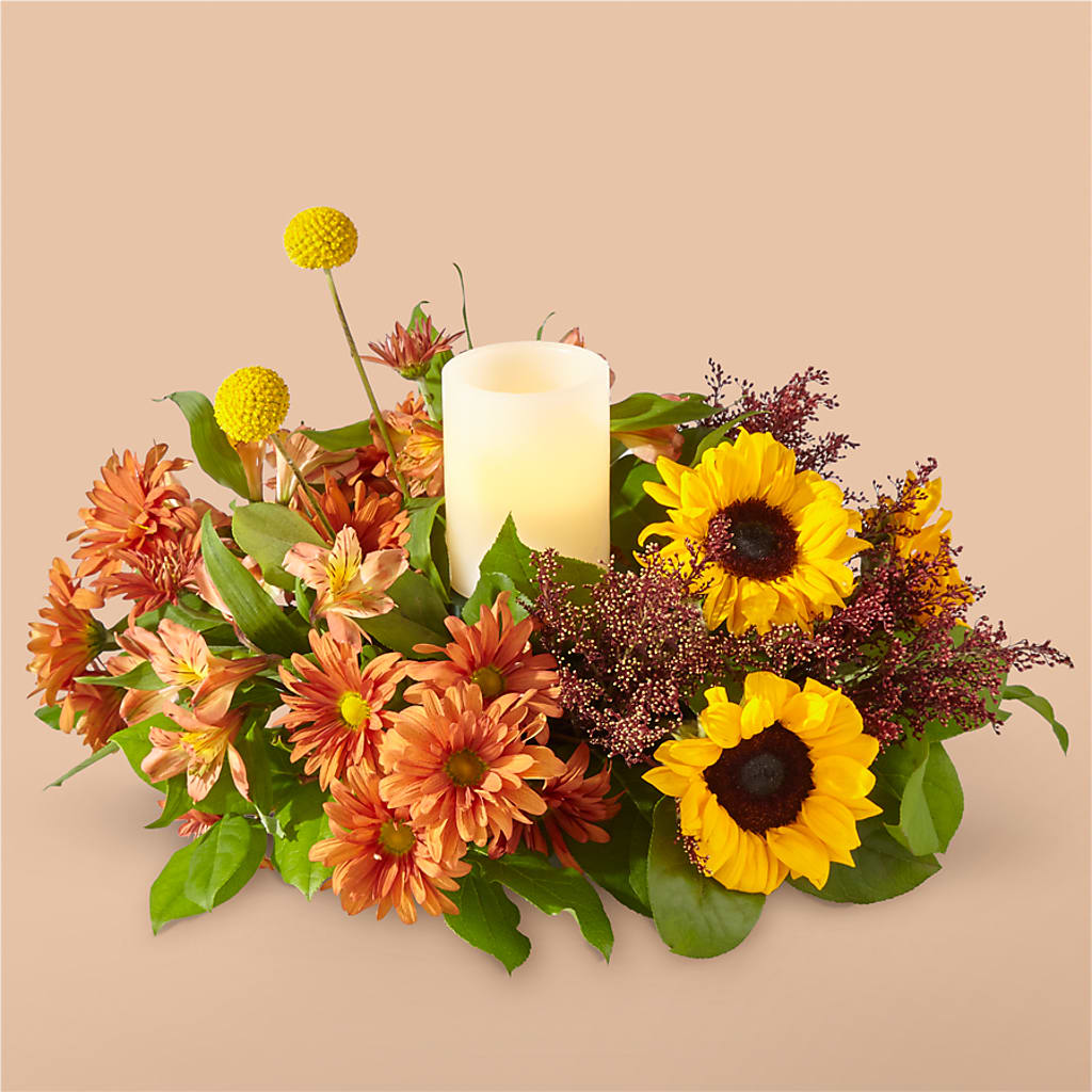 Honey Spark Centerpiece – Blossom Street Florist, Lauderhill FL