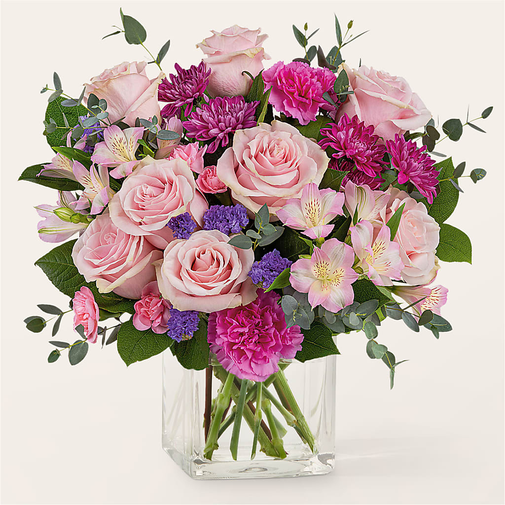 Rosy Radiance Bouquet – Blossom Street Florist, Lauderhill FL