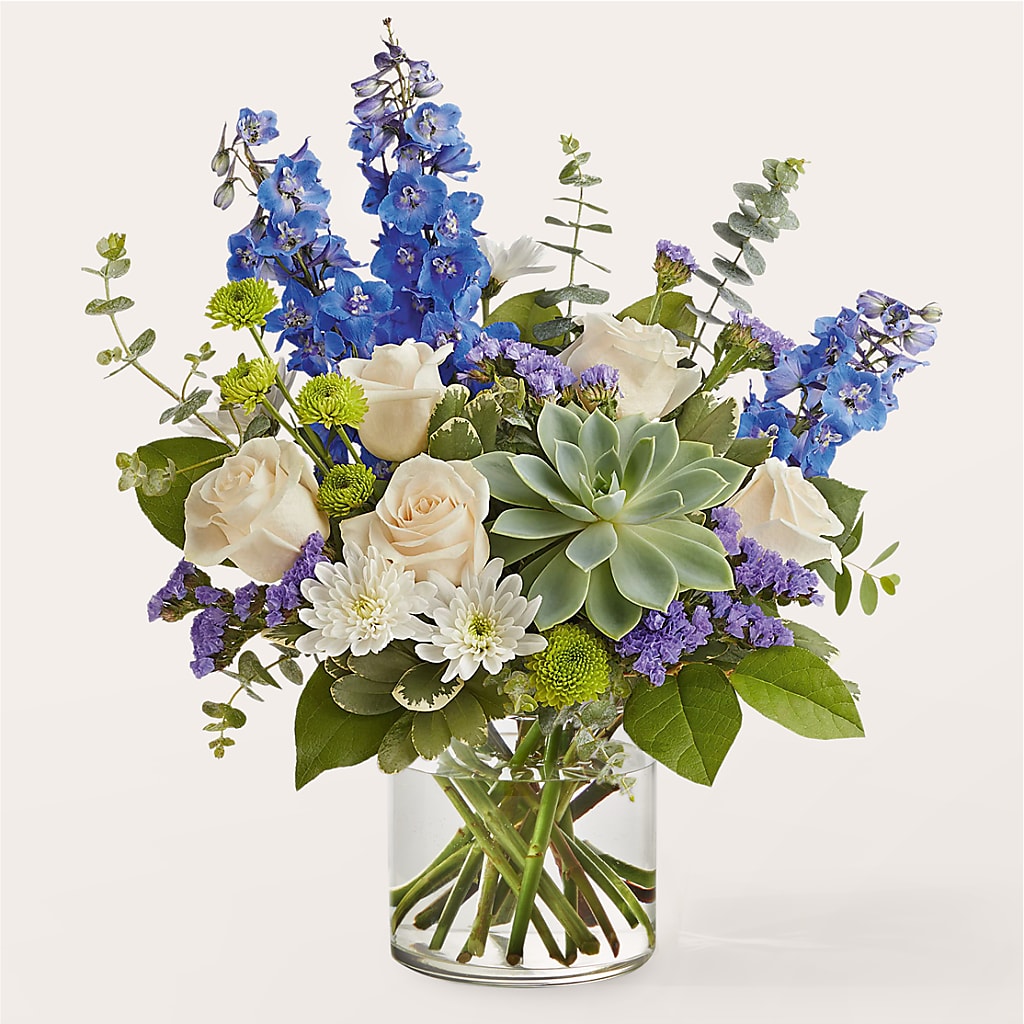 Cerulean Waves Bouquet – Blossom Street Florist, Lauderhill FL
