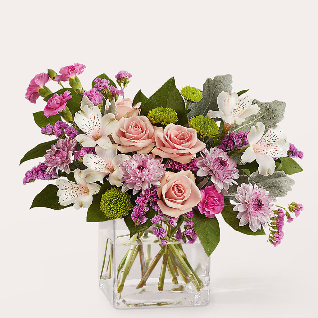 Pink Suede Bouquet – Blossom Street Florist, Lauderhill FL
