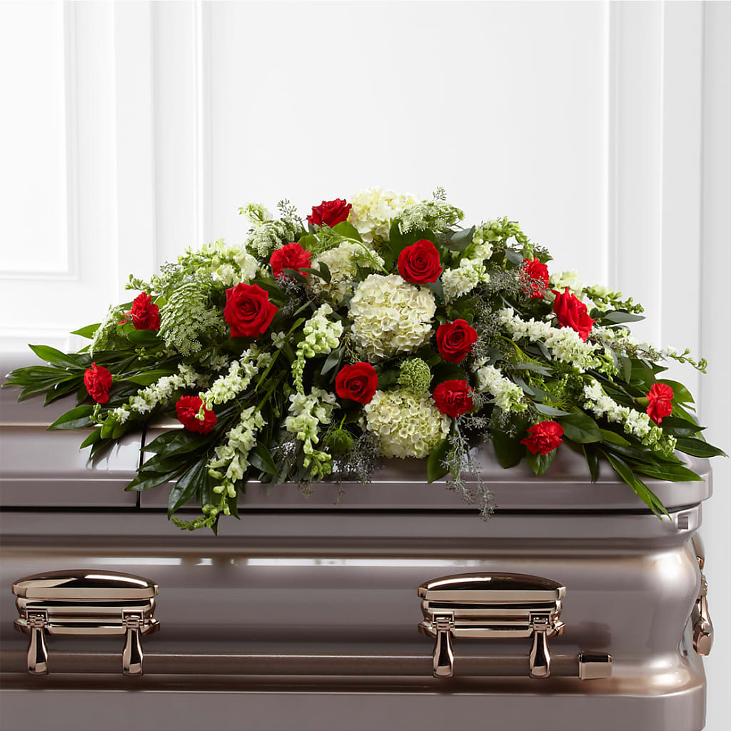 Sincerity Casket Spray – Blossom Street Florist, Lauderhill FL