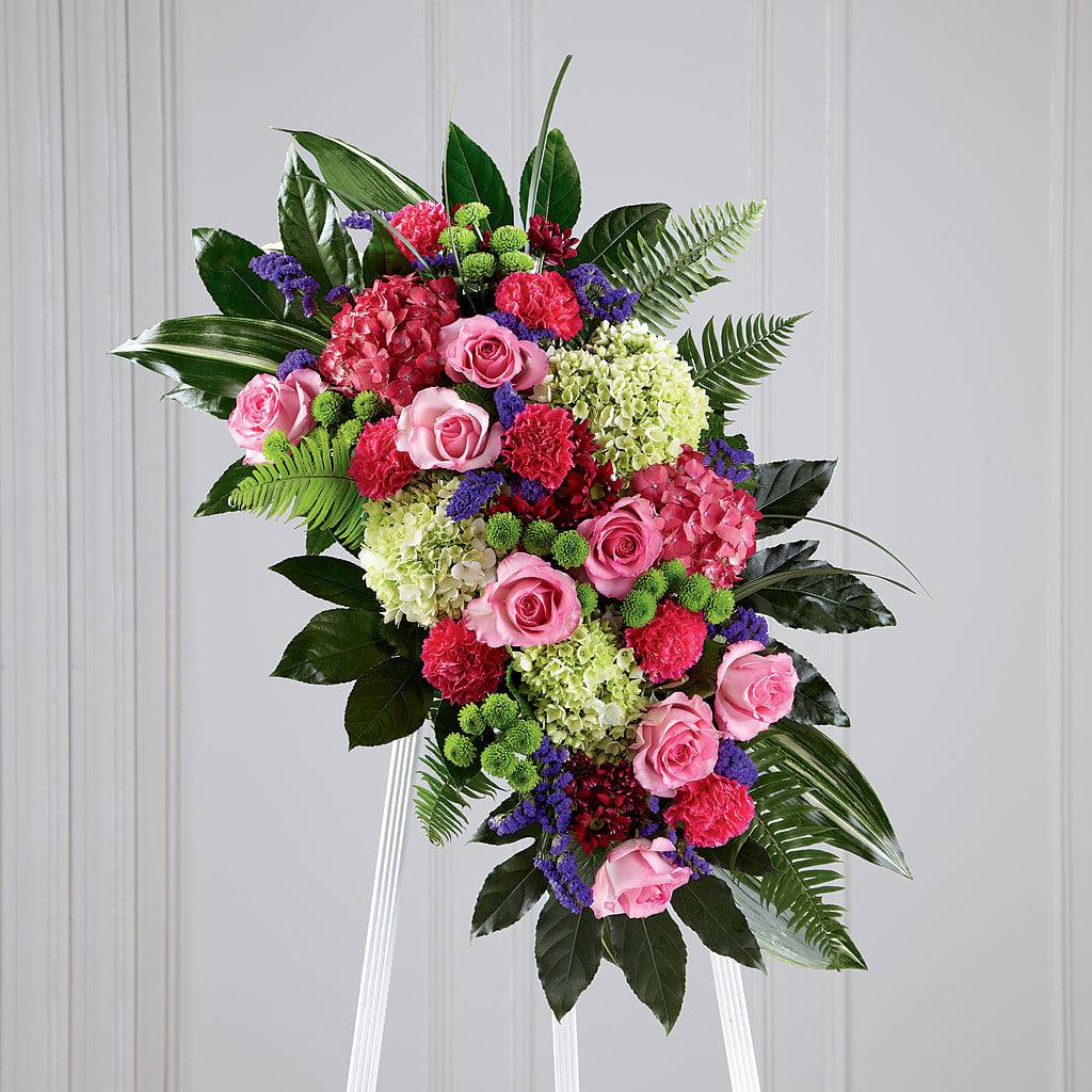 Refreshing Mix Standing Spray – Blossom Street Florist, Lauderhill FL