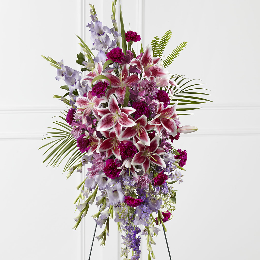 Tender Touch Standing Spray – Blossom Street Florist, Lauderhill FL