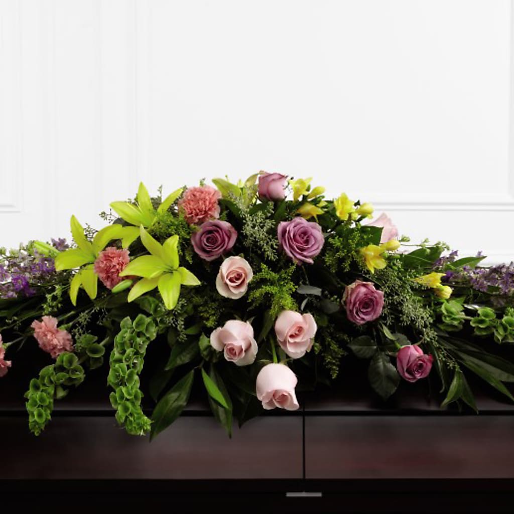 Forever Beloved Casket Spray – Blossom Street Florist, Lauderhill FL