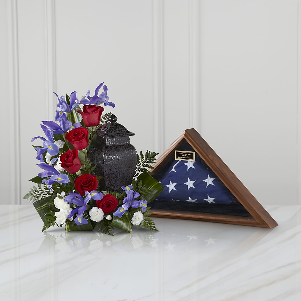 Patriotic Tribute Arrangement – Blossom Street Florist, Lauderhill FL
