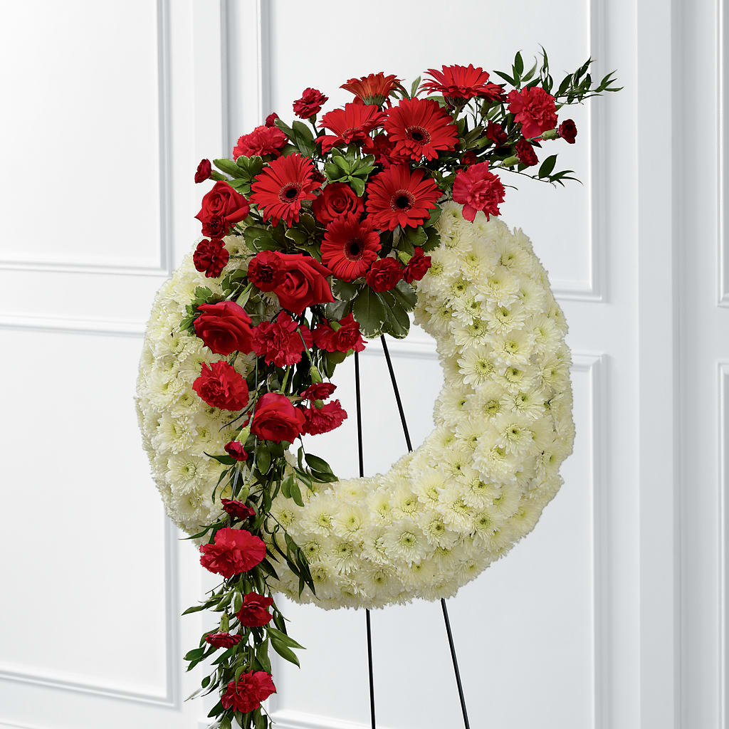Graceful Tribute Wreath – Blossom Street Florist, Lauderhill FL