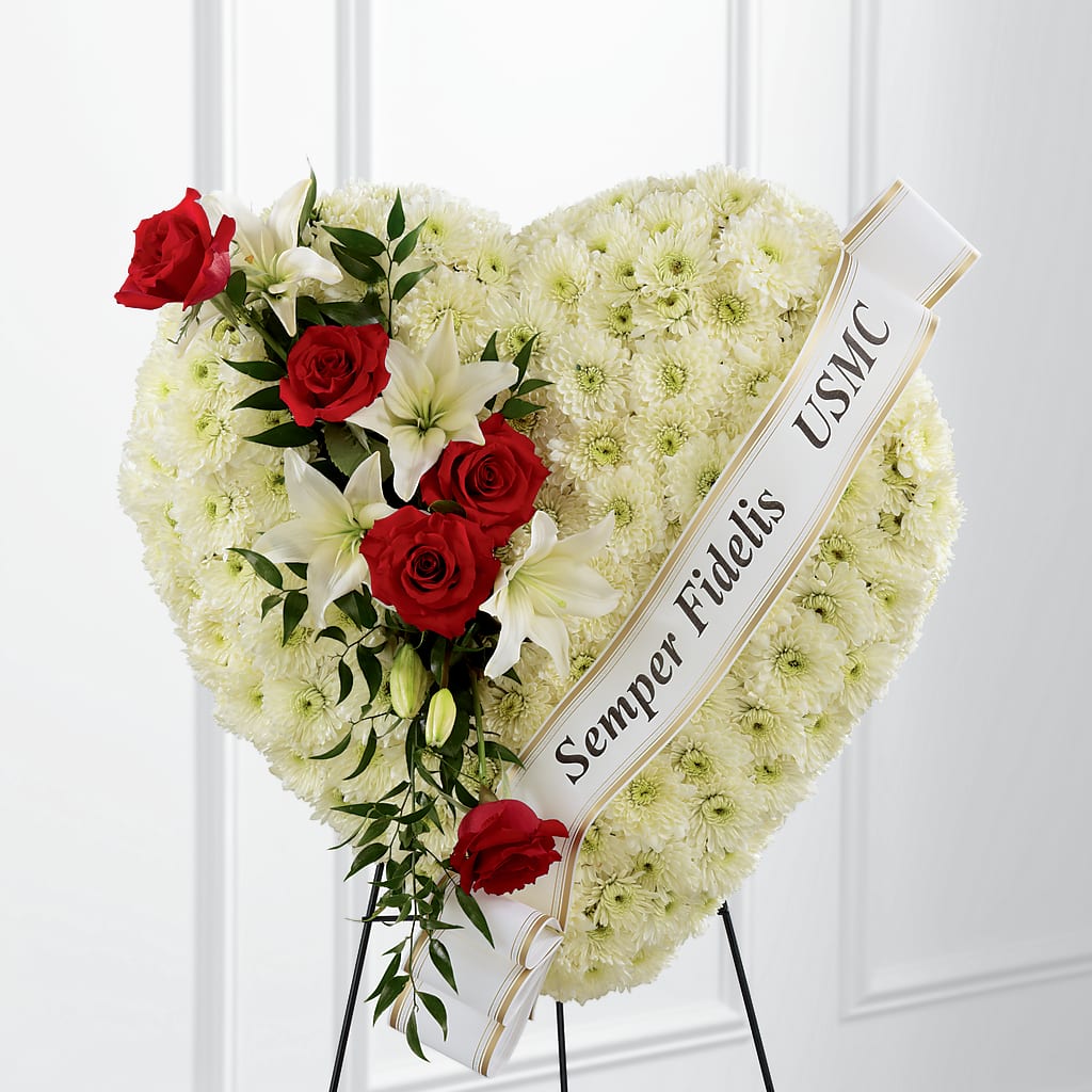 Heartfelt Hero Standing Heart – Blossom Street Florist, Lauderhill FL