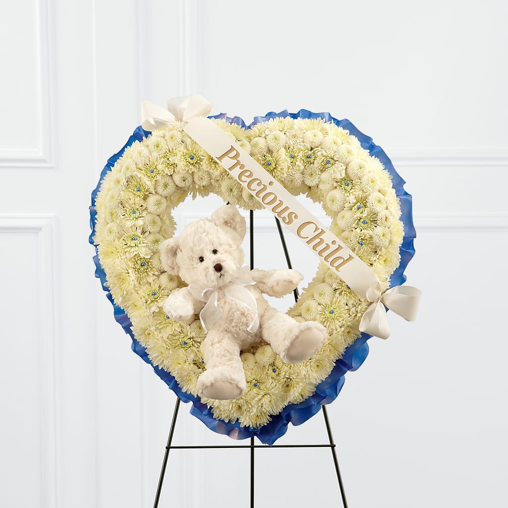 Precious Child Standing Heart – Blossom Street Florist, Lauderhill FL