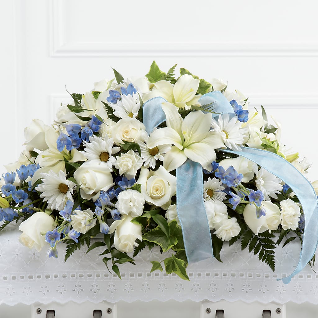 Tender Treasure Casket Spray – Blossom Street Florist, Lauderhill FL