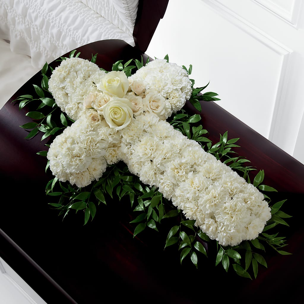 Peaceful Memories Casket Spray (Standard) – Blossom Street Florist, Lauderhill FL