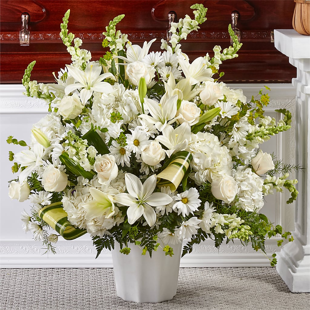 Thoughts of Tranquility Floor Basket – Blossom Street Florist, Lauderhill FL