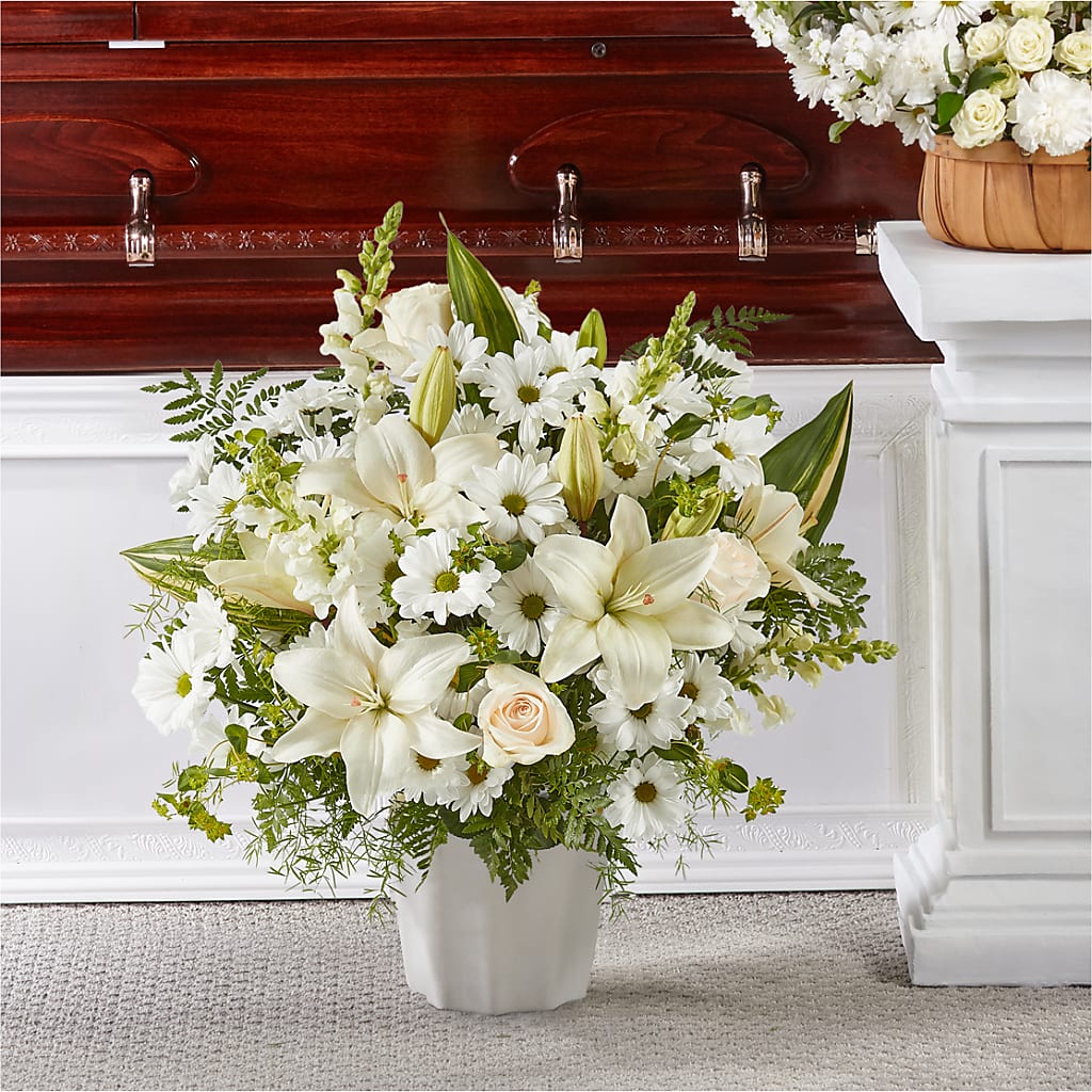 Thoughts of Tranquility Floor Basket – Blossom Street Florist, Lauderhill FL