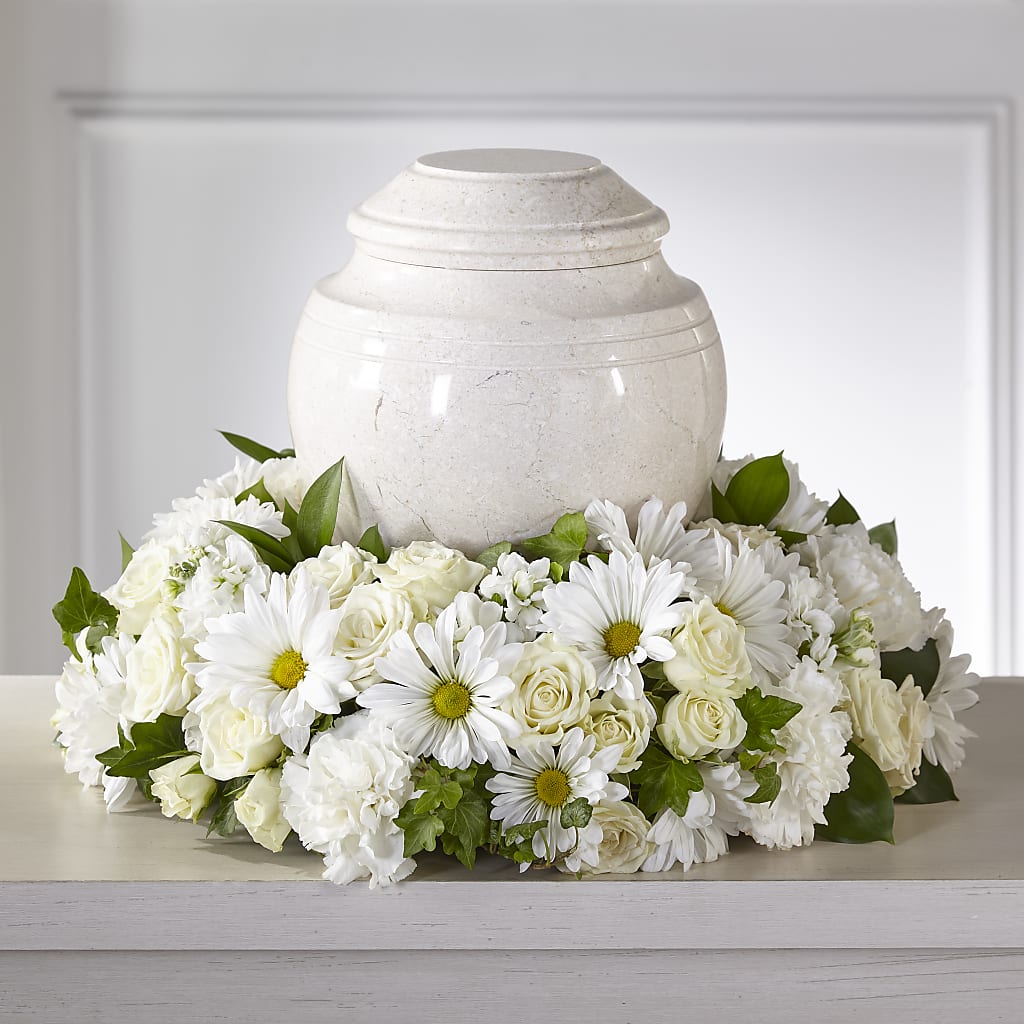 Ivory Gardens Cremation Adornment – Blossom Street Florist, Lauderhill FL