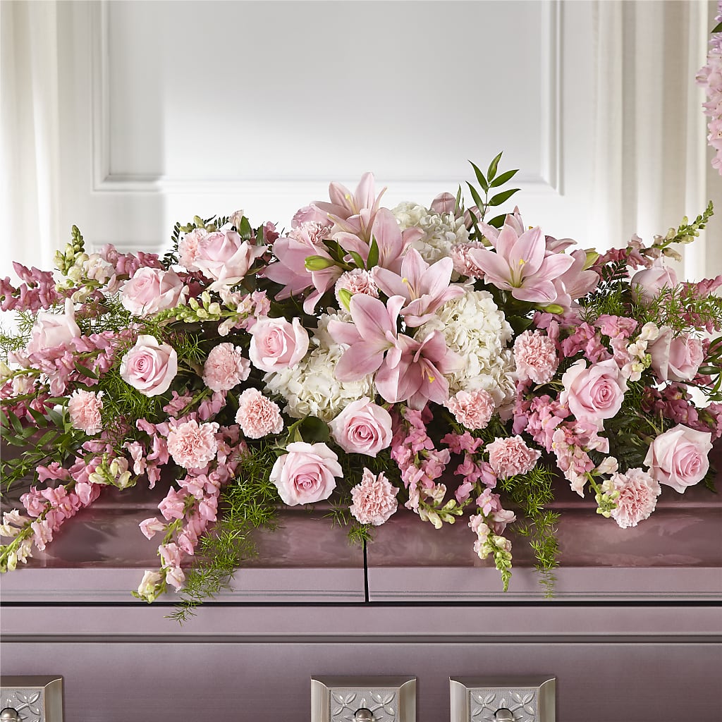 Life & Remembrance Casket Spray – Blossom Street Florist, Lauderhill FL