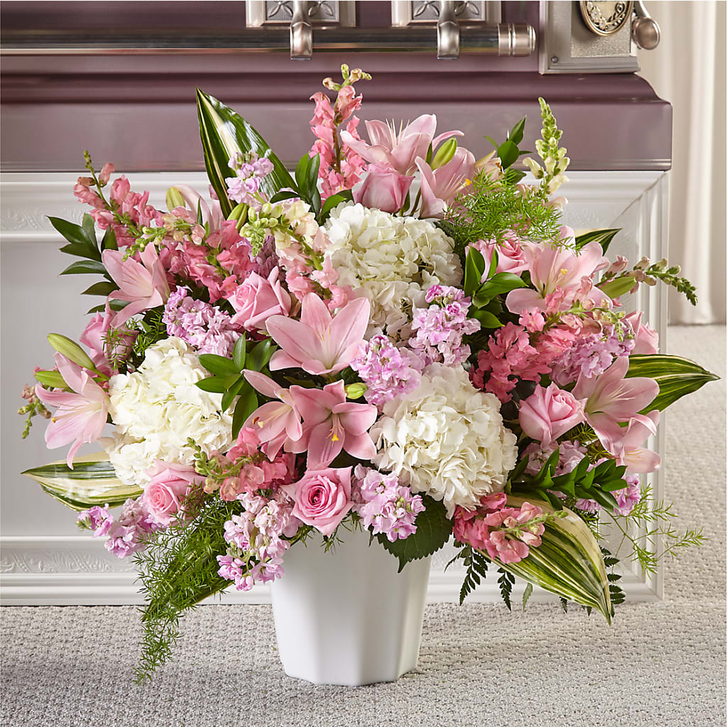 Simply Serene Floor Basket – Blossom Street Florist, Lauderhill FL