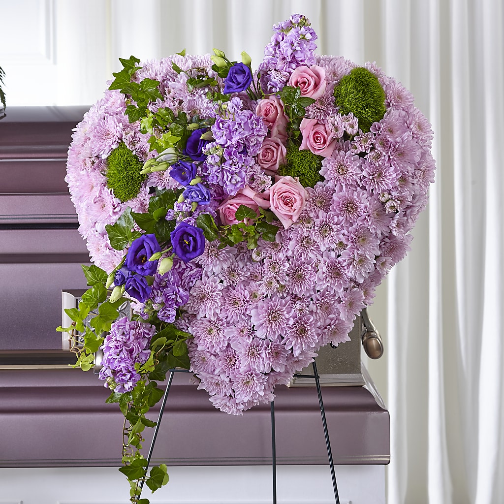 Treasured Love Standing Heart – Blossom Street Florist, Lauderhill FL