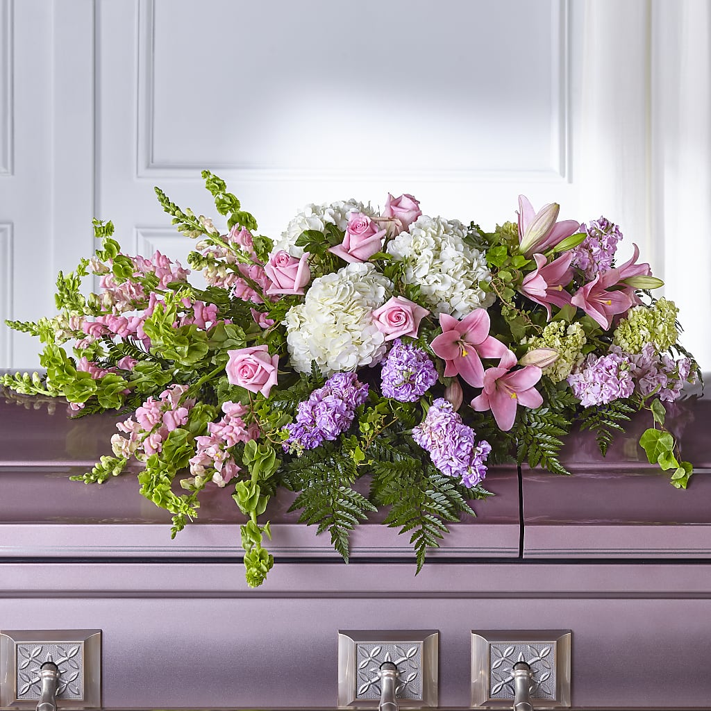 Life's Gratitude Casket Spray – Blossom Street Florist, Lauderhill FL