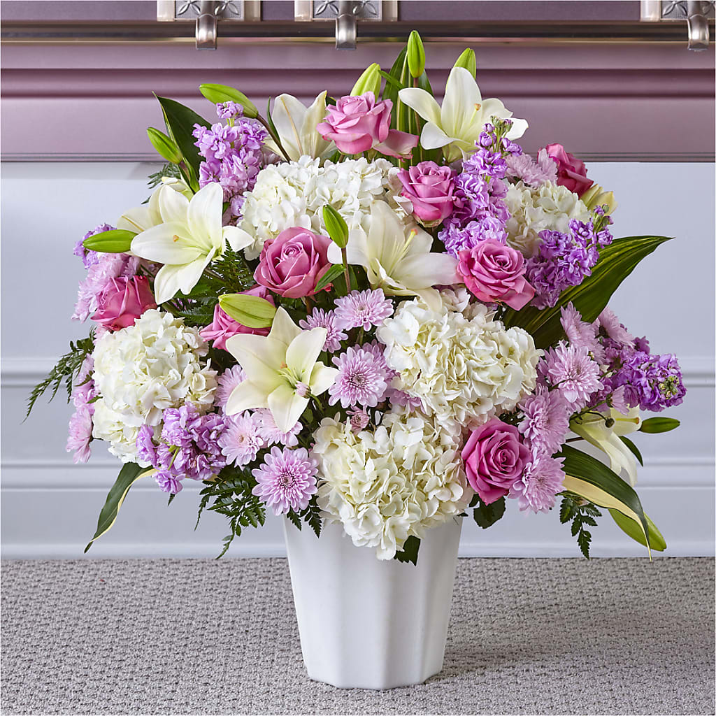 Heaven Sent Floor Basket – Blossom Street Florist, Lauderhill FL