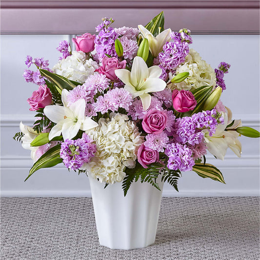 Heaven Sent Floor Basket – Blossom Street Florist, Lauderhill FL