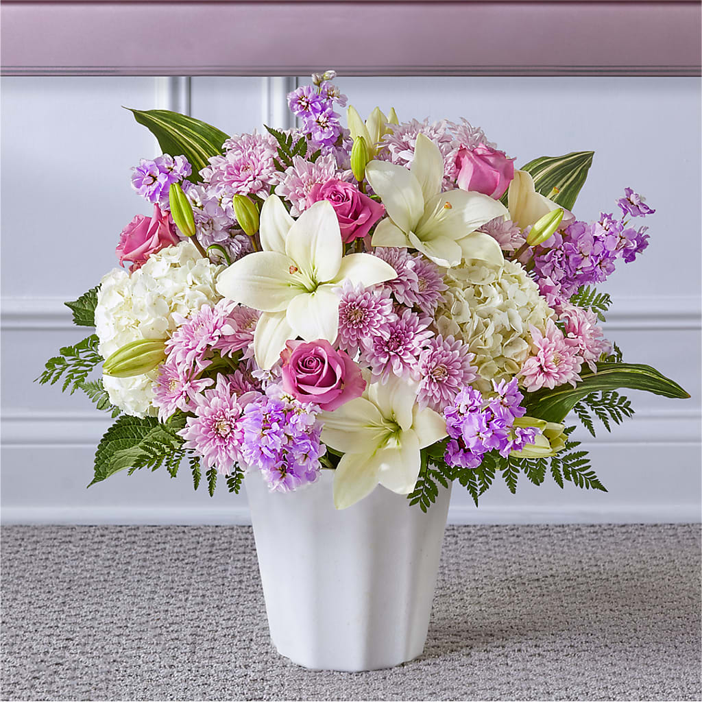 Heaven Sent Floor Basket – Blossom Street Florist, Lauderhill FL
