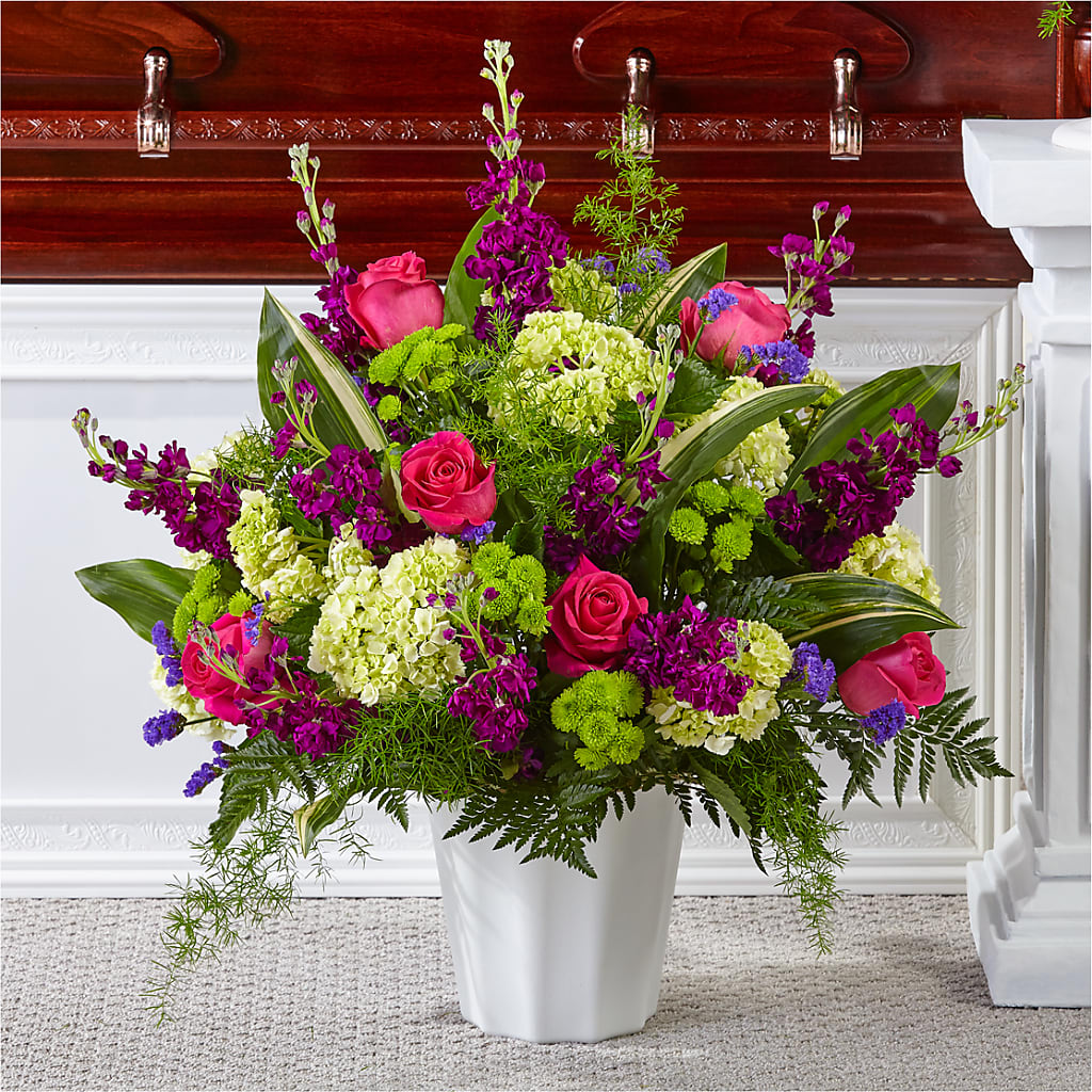 Beautiful Horizons Floor Basket – Blossom Street Florist, Lauderhill FL