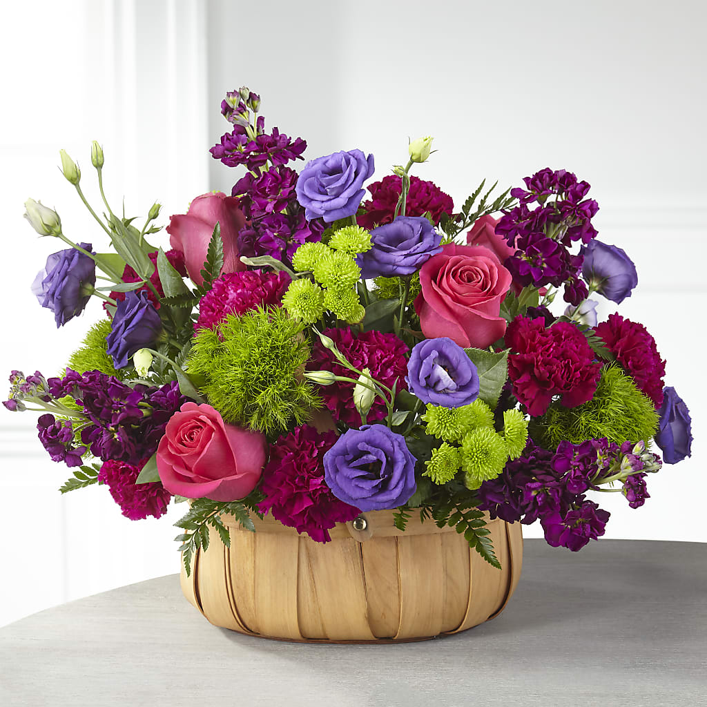 Serene Sanctuary Basket – Blossom Street Florist, Lauderhill FL