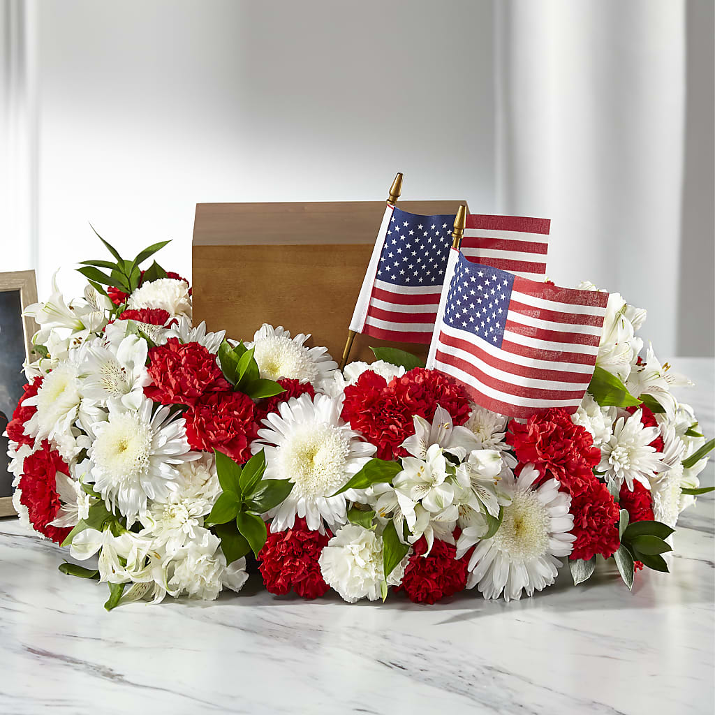 Spirit of Patriotism Cremation Adornment – Blossom Street Florist, Lauderhill FL