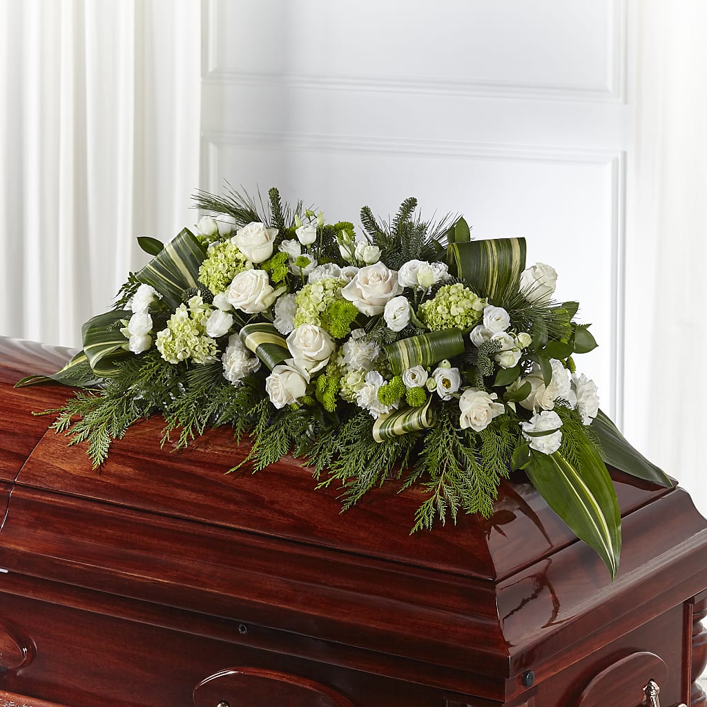 Hopeful Gesture Casket Spray – Blossom Street Florist, Lauderhill FL