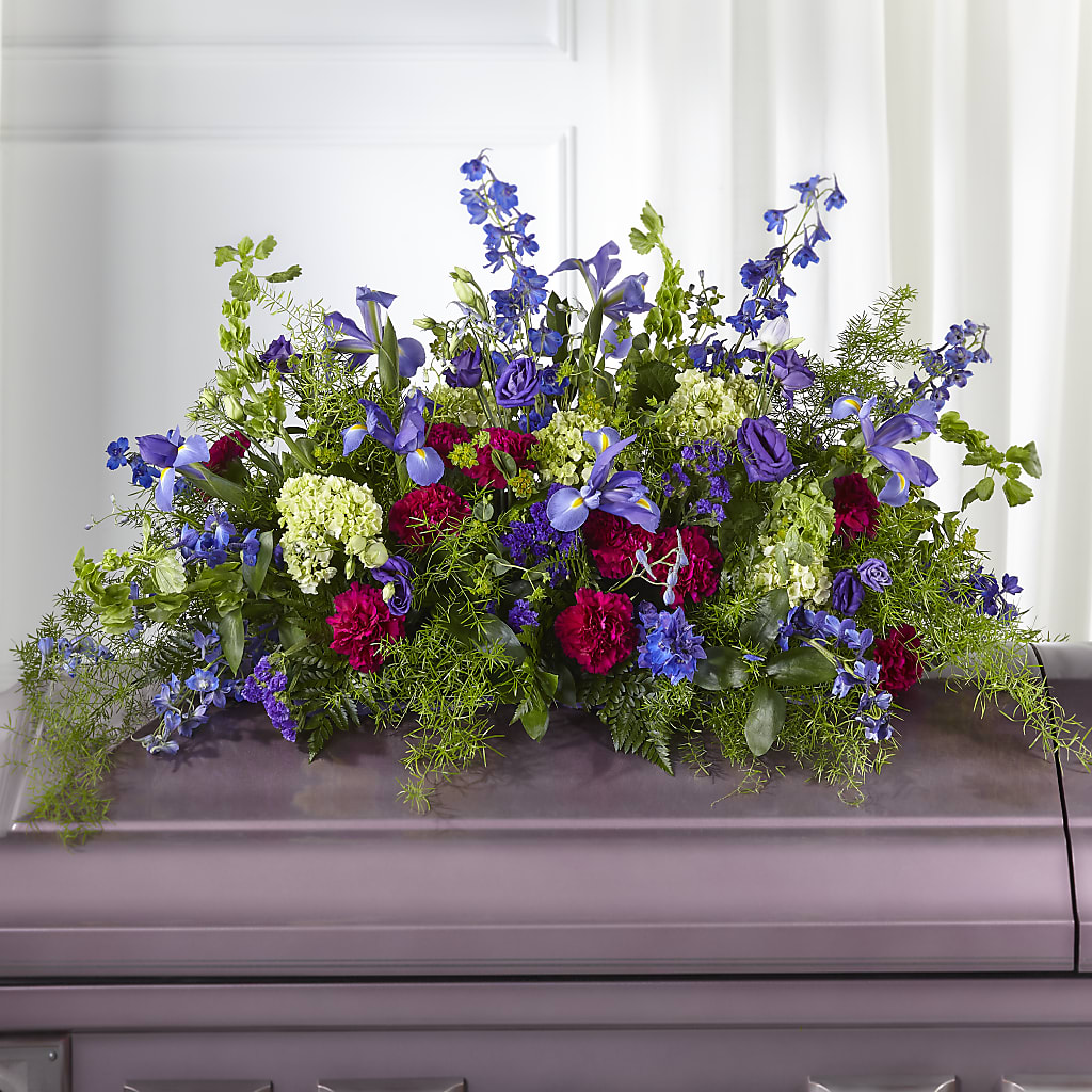 Always Treasured Casket Spray – Blossom Street Florist, Lauderhill FL