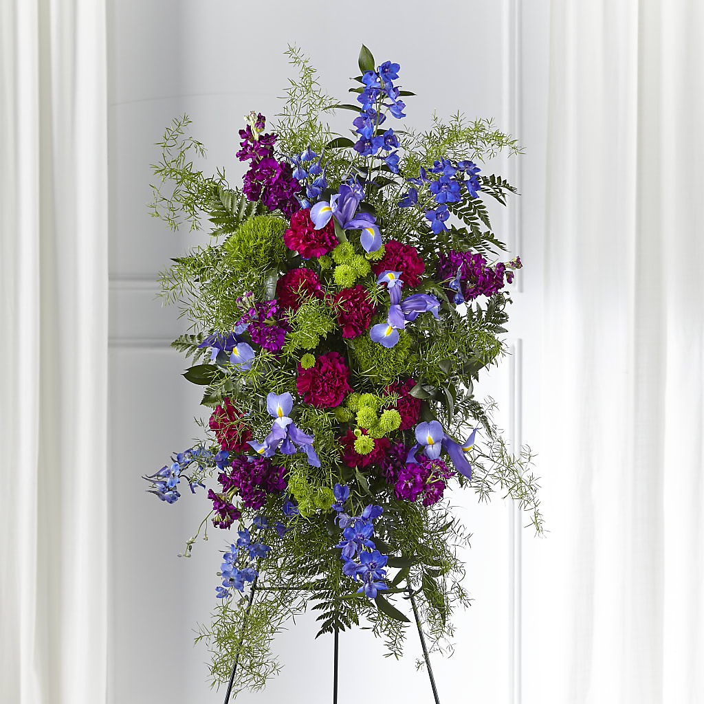 Heavenly Skies Standing Spray – Blossom Street Florist, Lauderhill FL