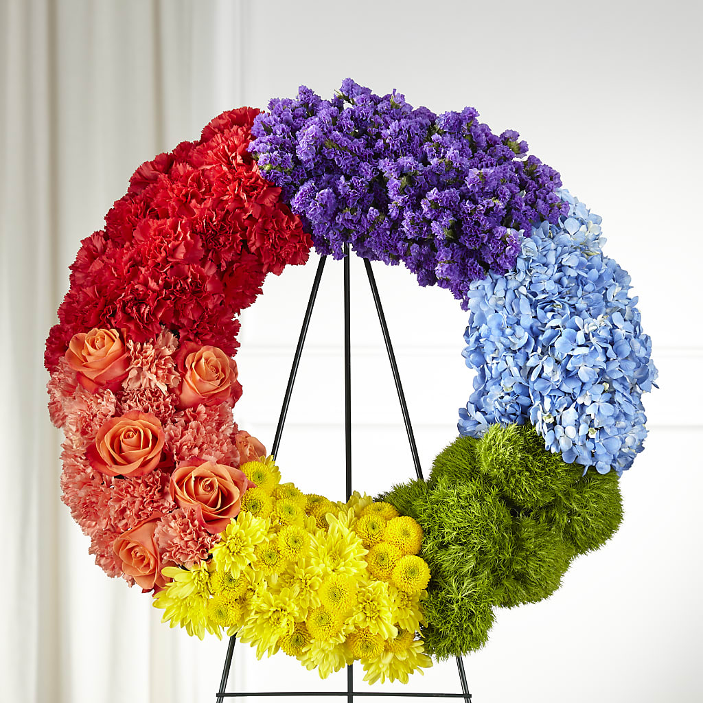 Circle of Love Wreath – Blossom Street Florist, Lauderhill FL