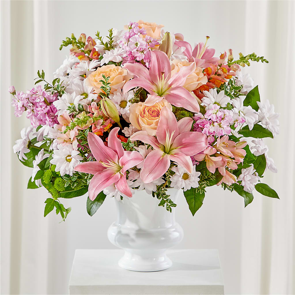 Heartfelt Gesture Urn Arrangement – Blossom Street Florist, Lauderhill FL