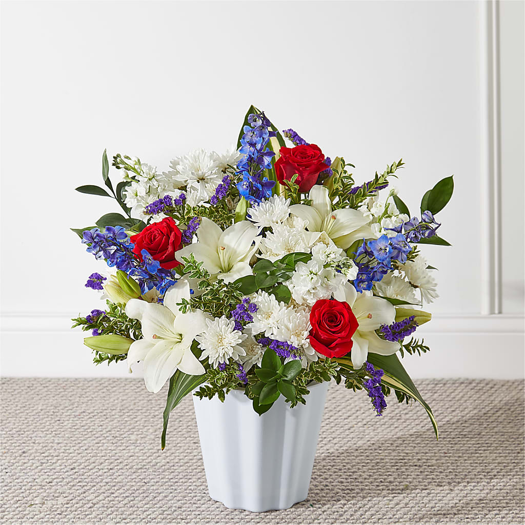 Consoled Floor Basket – Blossom Street Florist, Lauderhill FL