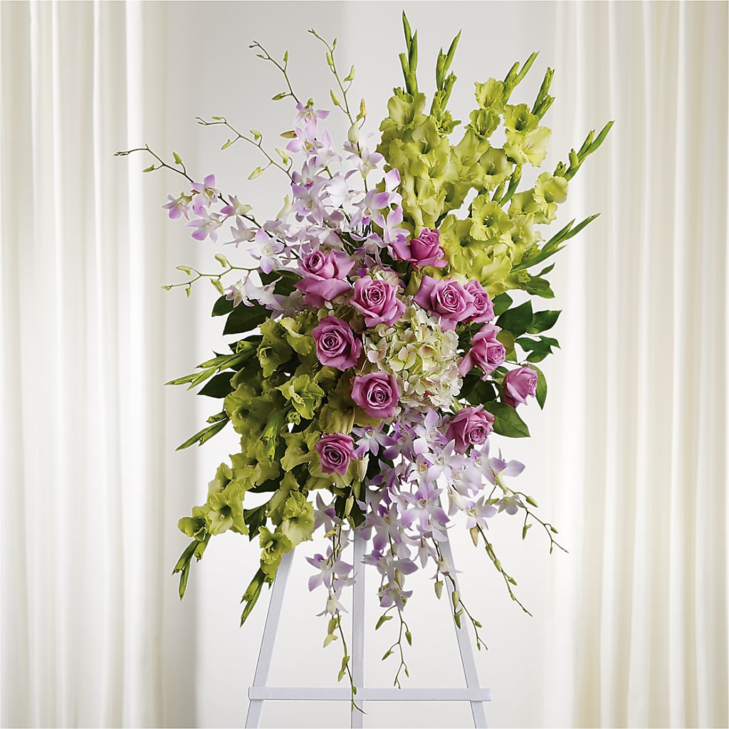 Lasting Legacy Standing Spray – Blossom Street Florist, Lauderhill FL