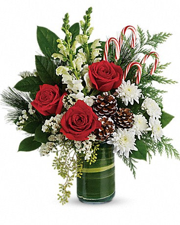 Festive Pines Bouquet – Blossom Street Florist, Lauderhill FL