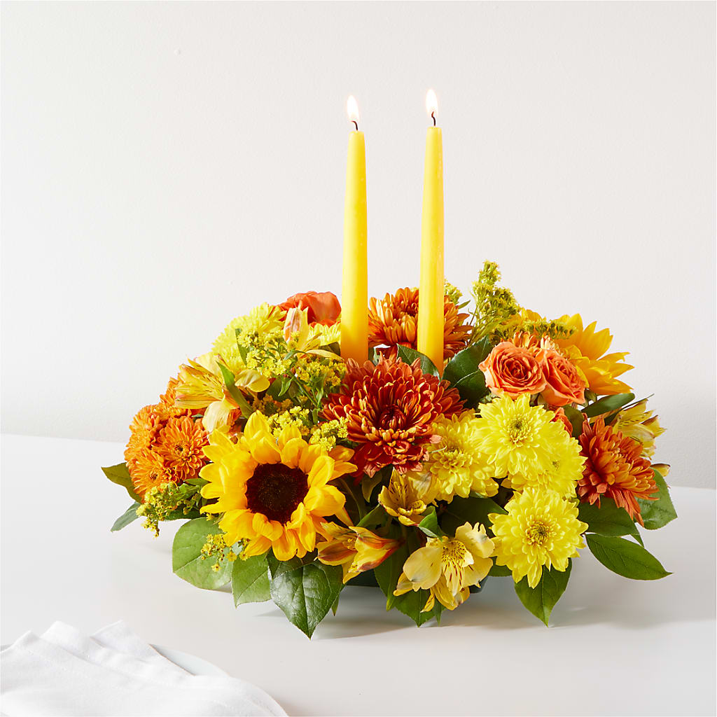 Autumn Harmony Centerpiece – Blossom Street Florist, Lauderhill FL
