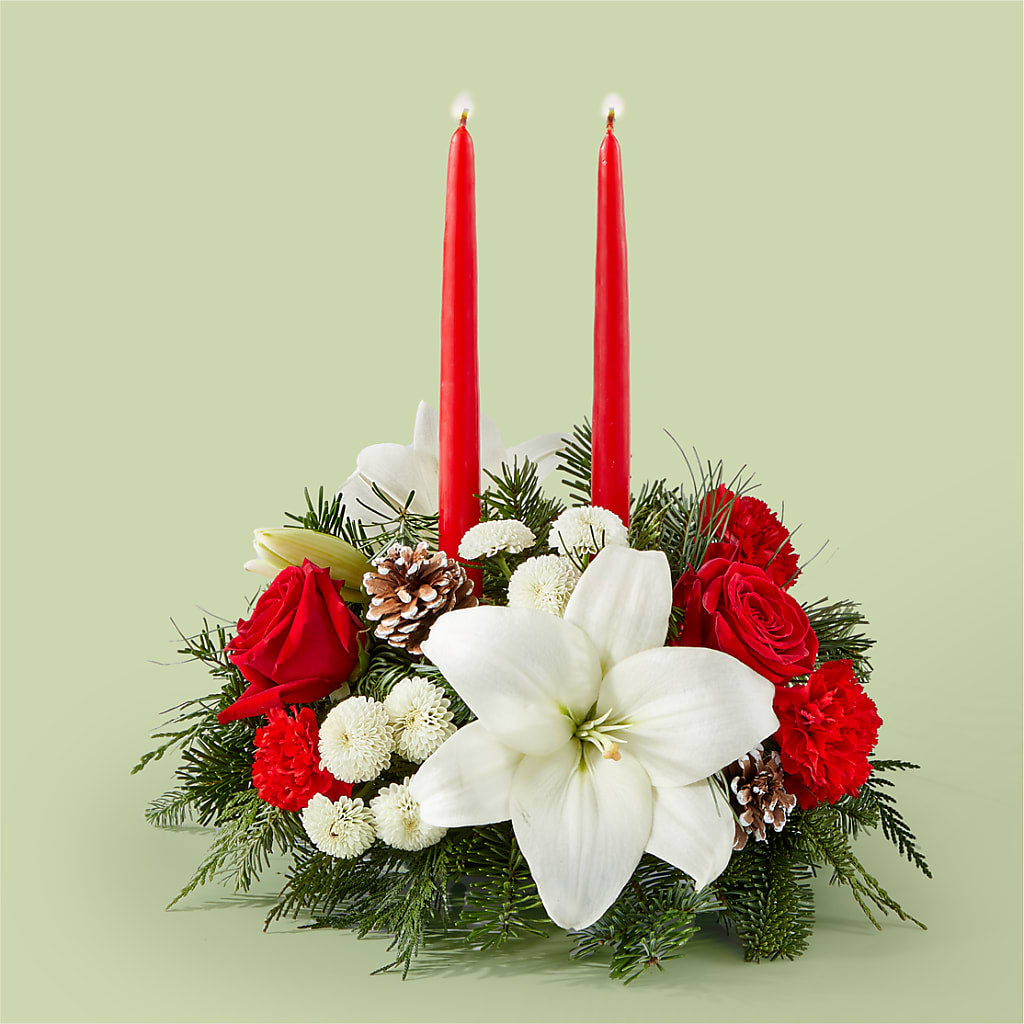 Seasonal Festivities Centerpiece – Blossom Street Florist, Lauderhill FL