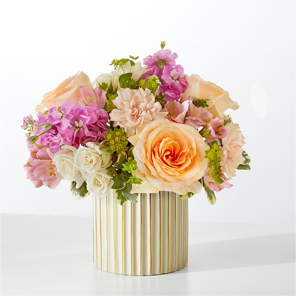 Paradise Bouquet with Ivory Vase – Blossom Street Florist, Lauderhill FL