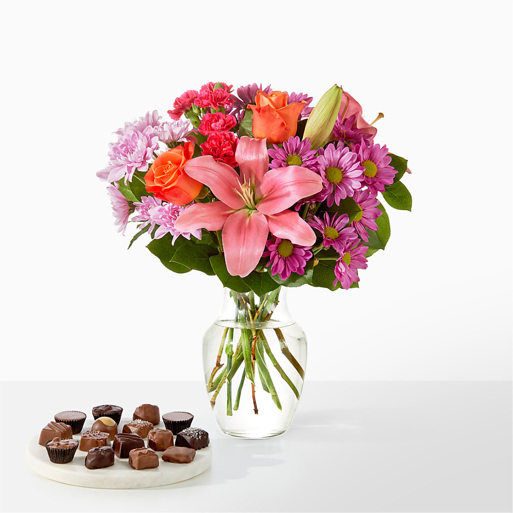 One and Only Bouquet and Chocolate Bundle – Blossom Street Florist, Lauderhill FL
