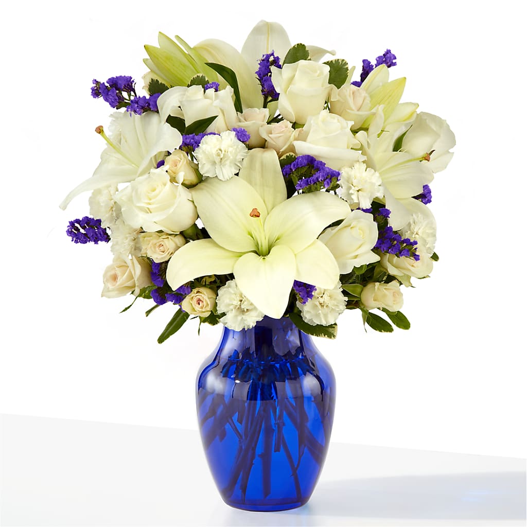 Sapphire Rush Bouquet – Blossom Street Florist, Lauderhill FL