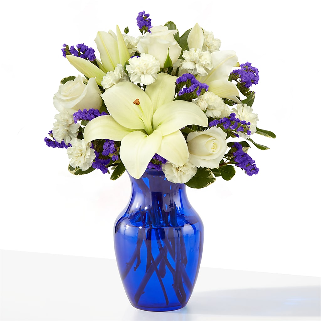 Sapphire Rush Bouquet – Blossom Street Florist, Lauderhill FL