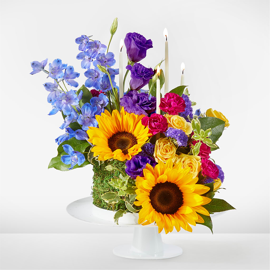 Star of the Day Floral Cake – Blossom Street Florist, Lauderhill FL