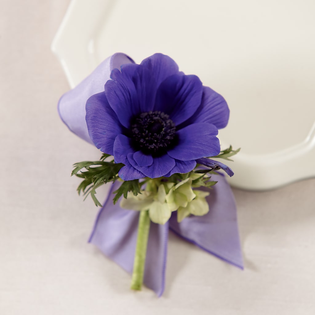 Purple Passion Boutonniere – Blossom Street Florist, Lauderhill FL