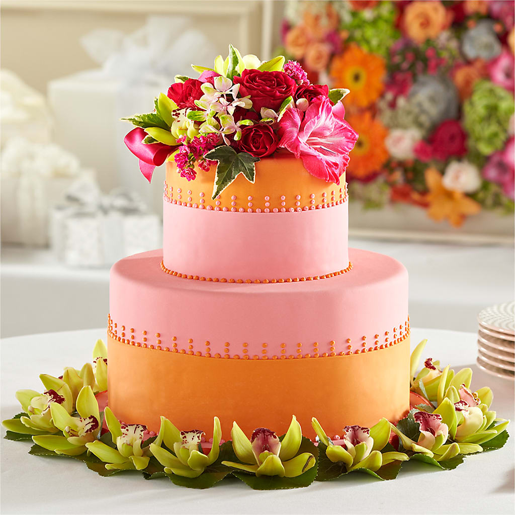 Sweet Citrus Cake Decor – Blossom Street Florist, Lauderhill FL