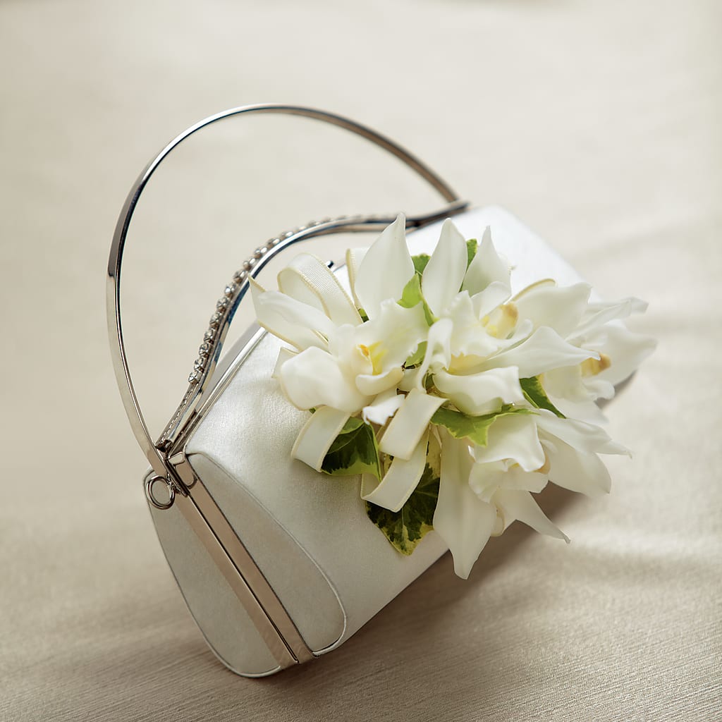 White Purse Decor – Blossom Street Florist, Lauderhill FL