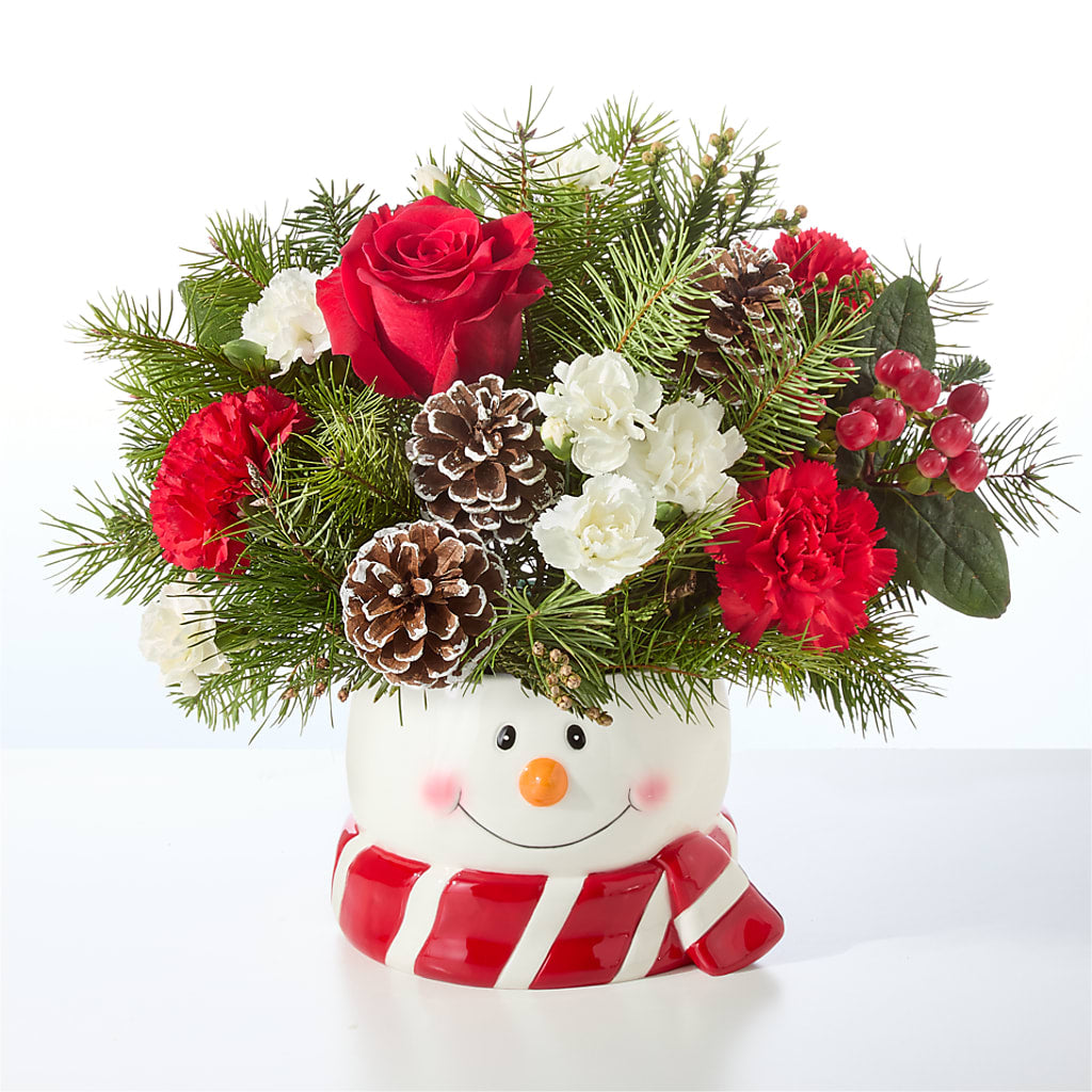 Jolly Snowman Bouquet –  Blossom Street Florist, Lauderhill FL